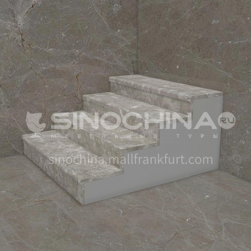Natural classic grey marble staircase M-BA20S